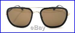 Tom Ford Sunglasses FT0340 28J Black Gold/Brown Mens 56X18X140