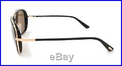 Tom Ford Sunglasses FT0340 28J Black Gold/Brown Mens 56X18X140