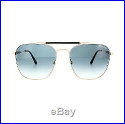 Tom Ford Sunglasses FT0377 Edward 28W Polished Rose Gold Blue Gradient