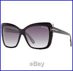 Tom Ford Sunglasses FT0390 TF 390 IRINA 01B Black Grey Gradient Women ITALY NEW
