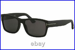 Tom Ford Sunglasses FT0445/S 02D Matte Black Rectangle Rull Rim NEW