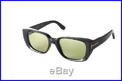 Tom Ford Sunglasses FT0492/S 01N Raphael Black Green