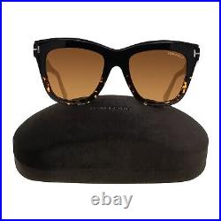 Tom Ford Sunglasses FT0685 TF 685 Julie 05E Black/Havana/Gold Square Women's