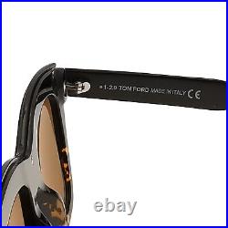 Tom Ford Sunglasses FT0685 TF 685 Julie 05E Black/Havana/Gold Square Women's