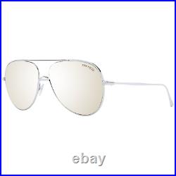 Tom Ford Sunglasses FT0695 16S 62mm Anthony Brown Mirrored Silver Pilot Metal Tom Ford Sunglasses FT0695 16S 62mm Anthony Brown Mirrored Silver Pilot Metal