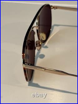 Tom Ford Sunglasses FT0827 JAKE 28E Brown Gold Man TF827 56 MM Tom Ford Sunglasses FT0827 JAKE 28E Brown Gold Man TF827 56 MM