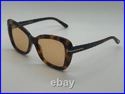 Tom Ford Sunglasses FT1008 52F Dark Havana Brown 55-17-140mm Comes with Full Set