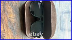 Tom Ford Sunglasses Falconer-02 TF884 02A Black to blue/smoke grey gradient