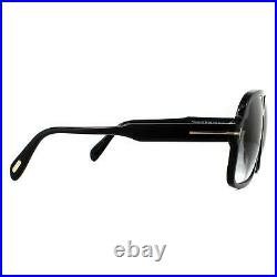 Tom Ford Sunglasses Falconer FT0884 01B Shiny Black Gray Gradient