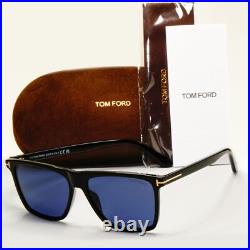 Tom Ford Sunglasses Fletcher Black Blue Square Gold FT0832 TF 832 01V 57mm
