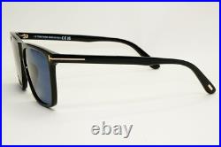 Tom Ford Sunglasses Fletcher Black Blue Square Gold FT0832 TF 832 01V 57mm