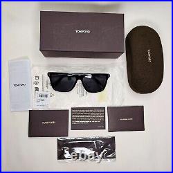 Tom Ford Sunglasses Fletcher Polarised Black Square FT0832 TF 832 01D 59mm