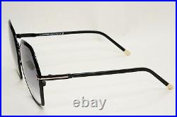 Tom Ford Sunglasses Fonda-02 Hexagon Black Grey Gradient FT0912 TF 912 01B