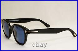 Tom Ford Sunglasses Garett Black Glossy Dark Blue FT0538 TF 538 01V 49mm