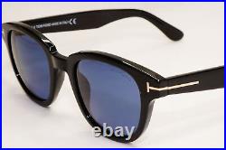 Tom Ford Sunglasses Garett Black Glossy Dark Blue FT0538 TF 538 01V 49mm