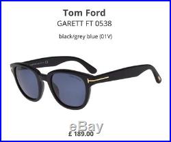 Tom Ford Sunglasses Garett Black TF538 RRP £189