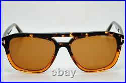Tom Ford Sunglasses Gerrard Brown Honey Pilot Navigator FT0776 TF 776 56E 56mm