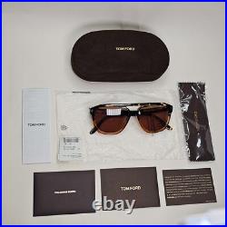 Tom Ford Sunglasses Gerrard Brown Honey Pilot Navigator FT0776 TF 776 56E 56mm