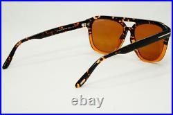 Tom Ford Sunglasses Gerrard Brown Honey Pilot Navigator FT0776 TF 776 56E 56mm