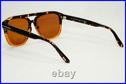Tom Ford Sunglasses Gerrard Brown Honey Pilot Navigator FT0776 TF 776 56E 56mm
