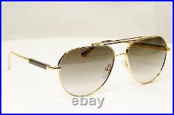 Tom Ford Sunglasses Gold Pilot Metal Brown Andes FT0670 TF 670 30B b 38157