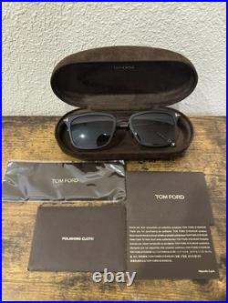 Tom Ford Sunglasses HAYDEN TF831 TITANIUM 02B Matte Shinny Black 54/20