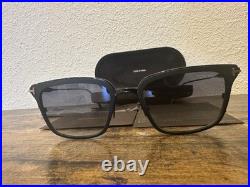 Tom Ford Sunglasses HAYDEN TF831 TITANIUM 02B Matte Shinny Black 54/20