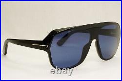 Tom Ford Sunglasses Hawkings-02 Black Glossy Dark Blue FT0908 TF 908 01V 62mm