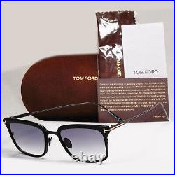 Tom Ford Sunglasses Hayden Titanium Black Grey Gradient FT0831 TF 831 02B 54mm