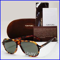 Tom Ford Sunglasses Hayes Brown Tortoiseshell Green Square FT0934 TF 934 53N