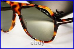 Tom Ford Sunglasses Hayes Brown Tortoiseshell Green Square FT0934 TF 934 53N