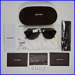 Tom Ford Sunglasses Hayes Brown Tortoiseshell Green Square FT0934 TF 934 53N