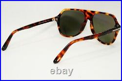 Tom Ford Sunglasses Hayes Brown Tortoiseshell Green Square FT0934 TF 934 53N