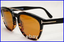 Tom Ford Sunglasses Holt Black Brown Havana Gold Bridge FT0516 TF 516 05E