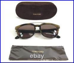 Tom Ford Sunglasses Holt TF516 55E Brown Tortoise Frames with Brown Lenses 54 mm