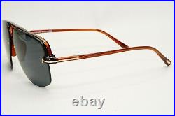 Tom Ford Sunglasses Hugo-02 Navigator Brown Dark Grey FT1003 TF 1003 45V 63mm