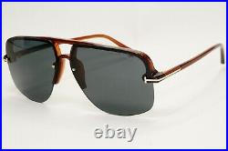 Tom Ford Sunglasses Hugo-02 Navigator Brown Dark Grey FT1003 TF 1003 45V 63mm