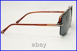 Tom Ford Sunglasses Hugo-02 Navigator Brown Dark Grey FT1003 TF 1003 45V 63mm