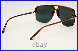 Tom Ford Sunglasses Hugo-02 Navigator Brown Dark Grey FT1003 TF 1003 45V 63mm