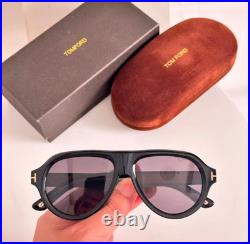 Tom Ford Sunglasses Icon Collection TF1225 Black/Gray With Case New