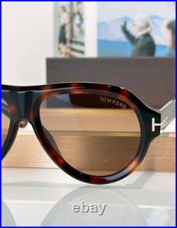 Tom Ford Sunglasses Icon Collection TF1225 Dark Havana/Brown With Case New