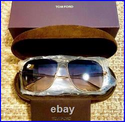 Tom Ford Sunglasses JUDE Gold Frame Grey Lens