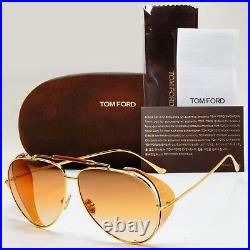 Tom Ford Sunglasses Jack-02 Oversized Unisex Large Pilot Gold FT0900 TF 900 30F