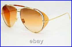 Tom Ford Sunglasses Jack-02 Oversized Unisex Large Pilot Gold FT0900 TF 900 30F