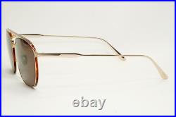 Tom Ford Sunglasses Jake Gold Metal Brown Pilot Navigator FT0827 TF 827 28E 56mm