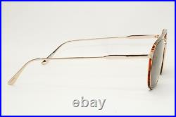 Tom Ford Sunglasses Jake Gold Metal Brown Pilot Navigator FT0827 TF 827 28E 56mm