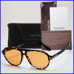 Tom Ford Sunglasses Jeffrey Brown Havana Pilot Large FT0932 TF 932 55E 59mm