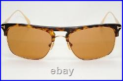 Tom Ford Sunglasses Lee Brown Tortoise Gold Square TF 830 52E FT0830 56mm