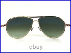 Tom Ford Sunglasses Marko TF144 28P Rose Gold Frames with Green Gradient Lenses
