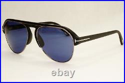 Tom Ford Sunglasses Marshall Black Blue Pilot FT0929 TF 929 Marshall 02V